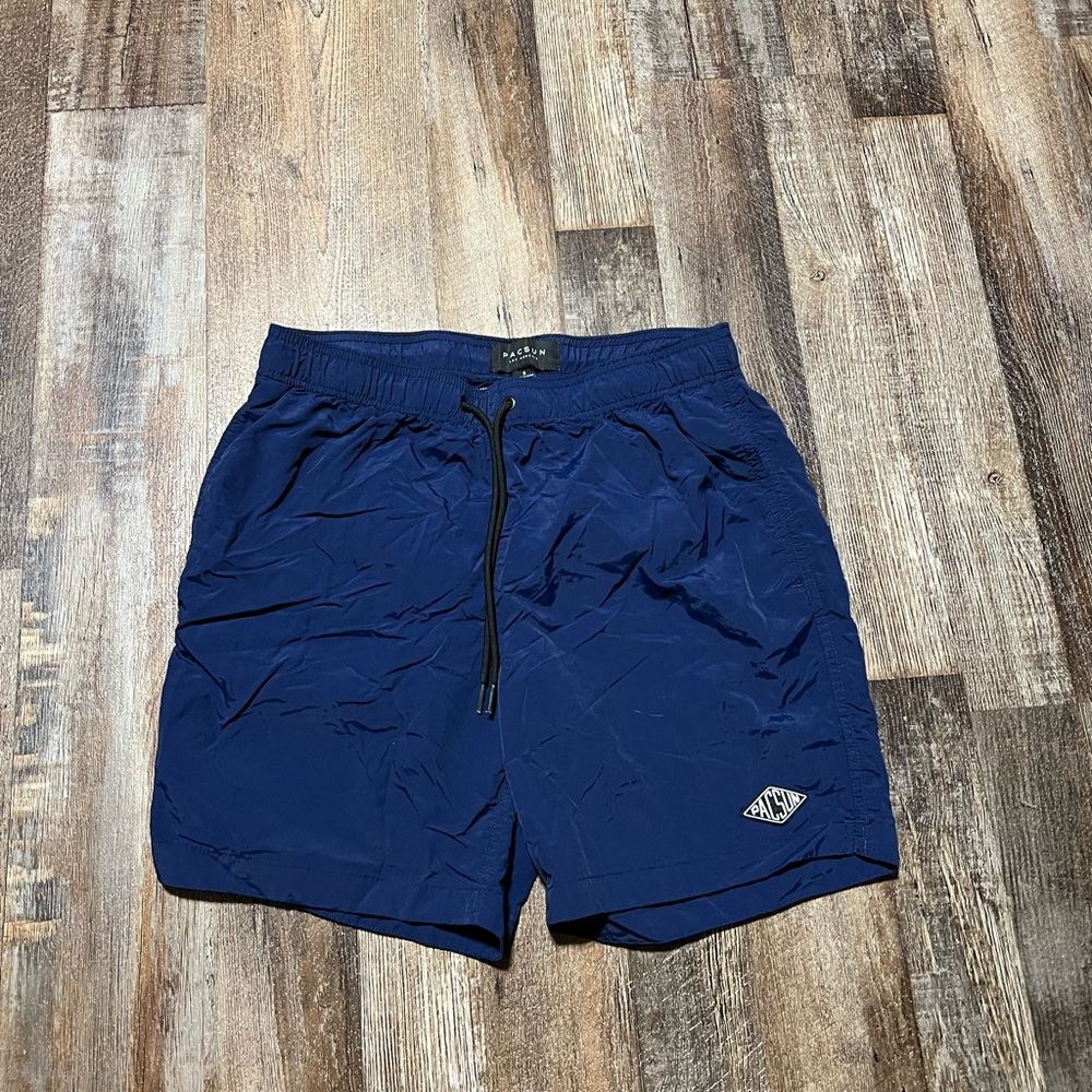 Pacsun Navy Blue swim trunks